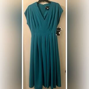 Maison Tara Teal Dress Size 8